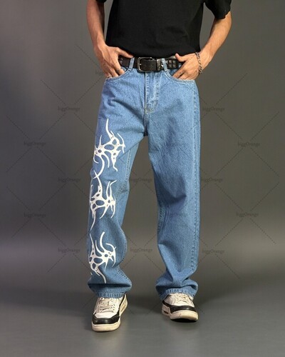 Amerikietiškas gatvės hiphopas Harajuku Y2K laisvalaikio laisvi džinsai, vyriški, retro stiliaus, universalūs, didelės, tiesios, plačios kelnės moterims
