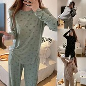 2-dielna nová dievčenská mäkká pyžamová súprava pre ženy, dámska ležérna súprava na spanie, veľká veľkosť
