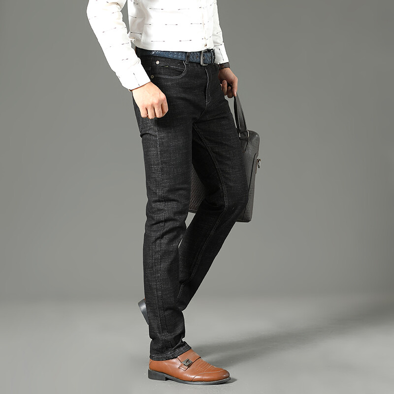 Novi dolasci Plus veličina 28 40 Muške traper traperice Ravne rastezljive poslovne ležerne muške hlače Hlače visoke kvalitete Dropship