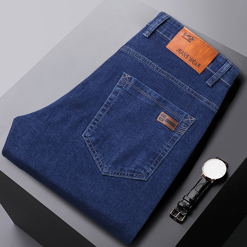 Novi dolasci Plus veličina 28 40 Muške traper traperice Ravne rastezljive poslovne ležerne muške hlače Hlače visoke kvalitete Dropship