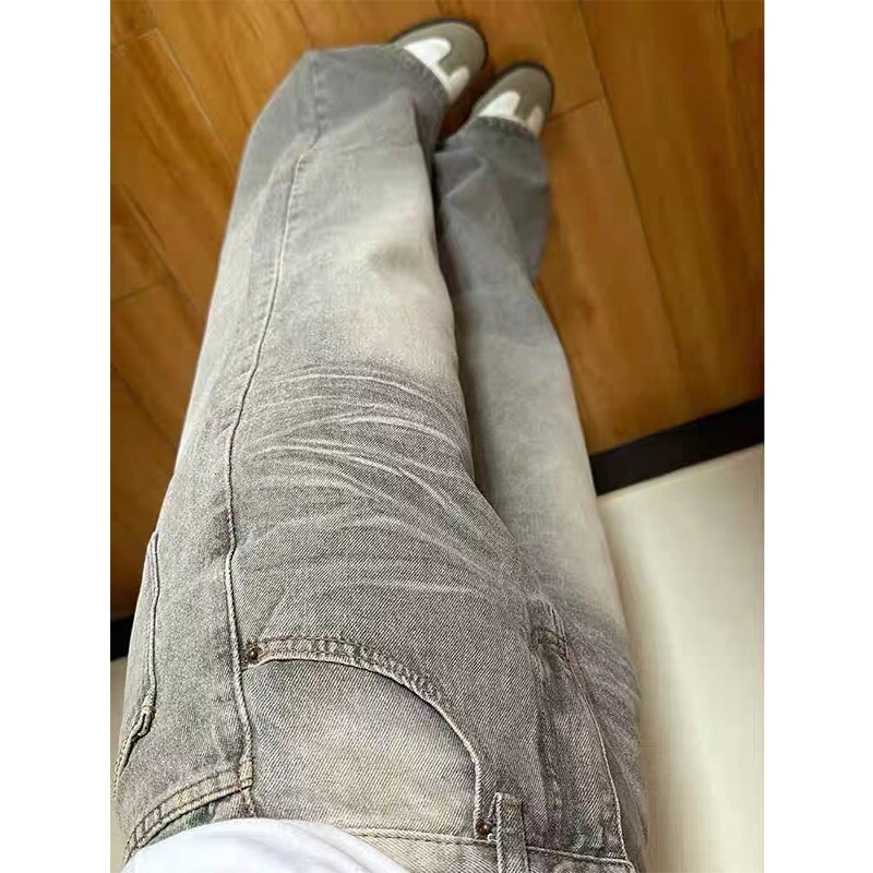 Dámske vintage džínsy Y2k, vrecovité, kórejské, módne džínsové nohavice Harajuku Kpop, streetwear nohavice, japonské, jarné džínsy v štýle 2000s