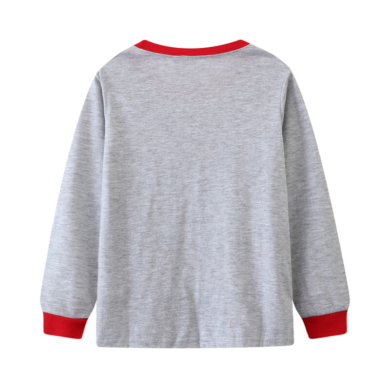 Παιδικές Πιτζάμες Αγόριες Χριστουγεννιάτικες Πιτζάμες 2τμχ Μακρυμάνικο Φθινόπωρο Χειμώνας Στρογγυλή λαιμόκοψη μακρυμάνικο μπλουζάκι & παντελόνι