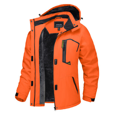 TACVASEN Jachetă de schi snowboard pentru femei, la modă de iarnă, polară termică, impermeabilă, pește, ocazional, jachetă de ploaie, haină, parka