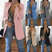 Blazer pentru femei europene și americane Costum casual la modă Cardigan cu tăiere subțire Costum pentru femei supradimensionat Blazer 2023