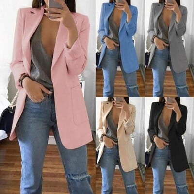 Blazer pentru femei europene și americane Costum casual la modă Cardigan cu tăiere subțire Costum pentru femei supradimensionat Blazer 2023