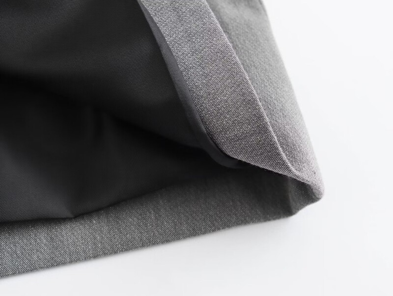 TRAF pilkas negabaritinis ilgas švarkas moteriškas dvieilis švarkas moterims žiemos biuro striukė Moteriškas vyriškas švarkas, 2024 m.