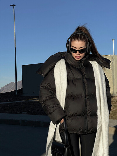 Moteriška Lengva Prabangus Climb Mountains Lydekos medvilninė striukė -15 ℃-0 ℃ Žiema Nauja Moteris Madinga Laisva Stora Šilta Patogi Kasdieninė striukė