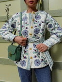 Κομψά καπιτονέ μπουφάν Lady Slim O-neck με μανίκι φανάρι με επένδυση με ζώνη Γυναικείο παλτό 2024 Φθινόπωρο Χειμώνας Γυναικεία Ρούχα