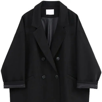 Dámske sako jar a jeseň 2023 nové módne kórejské vintage sako dámske nadrozmerné saká