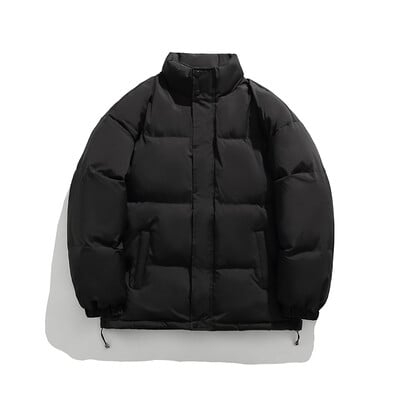 Jachete de iarnă 2024, parka pentru femei, paltoane calde îngroșate, ocazional, jachete cu guler stand, culoare solidă pentru femei, îmbrăcăminte din puf, jachete