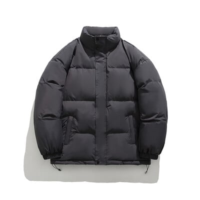 Jachete de iarnă 2024, parka pentru femei, paltoane calde îngroșate, ocazional, jachete cu guler stand, culoare solidă pentru femei, îmbrăcăminte din puf, jachete