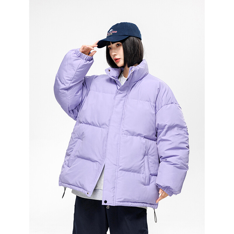 Jachete de iarnă 2024, parka pentru femei, paltoane calde îngroșate, ocazional, jachete cu guler stand, culoare solidă pentru femei, îmbrăcăminte din puf, jachete