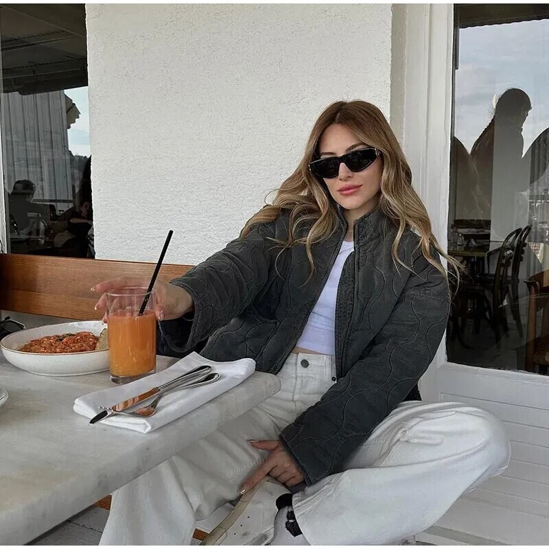 Žieminės striukės Moteriški paltai Šilti viršutiniai drabužiai su kišenėmis Laisva moteriška striukė Vintažinė madinga Viršutiniai drabužiai Moteris Parkas Paltas