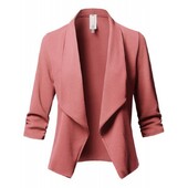 Femei Blazer Jachete Femei Costume Retro Palton Feminino OL Blazere Îmbrăcăminte exterioară Plus Size Cardigan scurt scurt, Mărime Plus