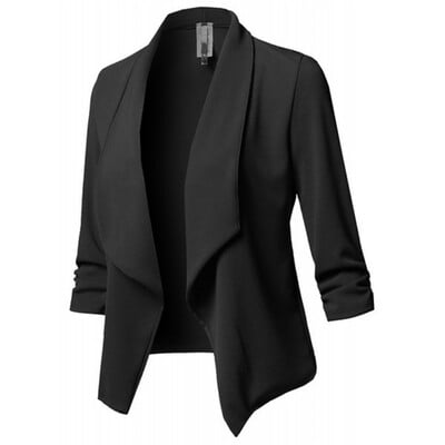 Femei Blazer Jachete Femei Costume Retro Palton Feminino OL Blazere Îmbrăcăminte exterioară Plus Size Cardigan scurt scurt, Mărime Plus