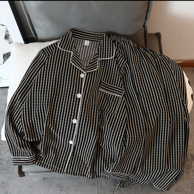 Naujas gėlių raštas mielas Kawaii pižamos namų apranga moterims pižamos rudens miegui poilsio drabužiai ilgomis rankovėmis kelnių 2 vnt pižamų rinkinys