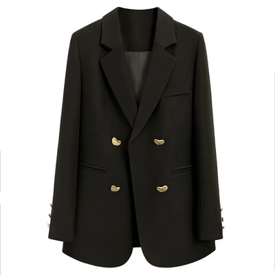 Virsdrēbes Sieviešu bleizeri Pavasaris Rudens Jauns Ikdienas vēja uzvalks Jaka Ms. French Texture Fashion Mazs uzvalks jaka Sieviešu apģērbs