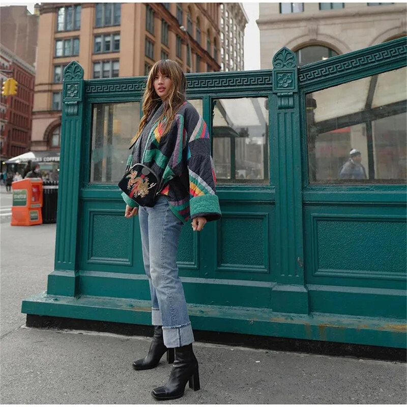 UNIZERA Jeseň/Zima 2023 Nový produkt Dámsky nový módny a ležérny všestranný kardigan s golierom a spletenou bavlnou