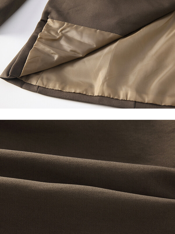 LANMREM öv összefűzött dizájn blézer női vintage hornyolt gallérral egygombos kabát divat 2024 tavaszi új ruházat 2AA4613