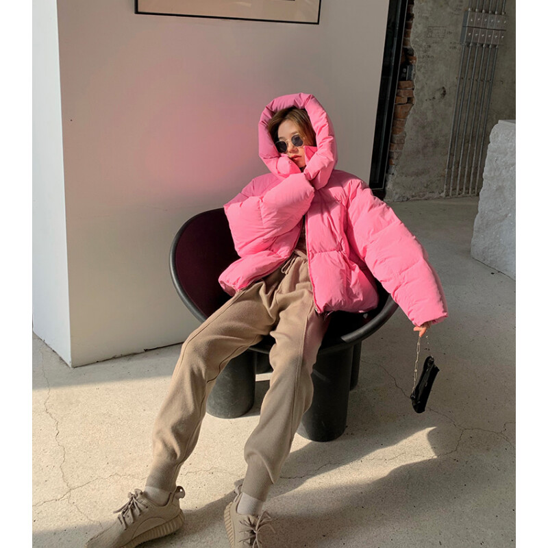 Žltá páperová bunda pre ženy, čierny kabát s kapucňou, módny americký streetwear, štýl Y2K, kačacie páperové pierko, dámske zimné krátke oblečenie