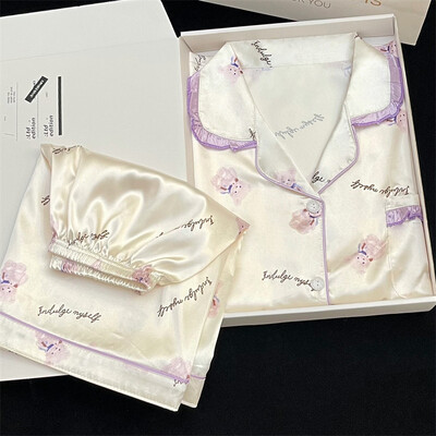 Stil Ins Elegant, fluturi colorați, pijamale pentru femei, la modă, la modă