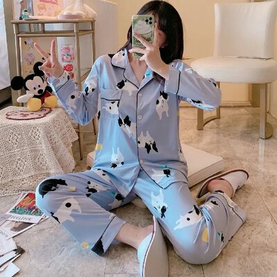 Primăvară și toamnă pijamale noi pentru doamnă Set de haine pentru fete, toamnă și iarnă.