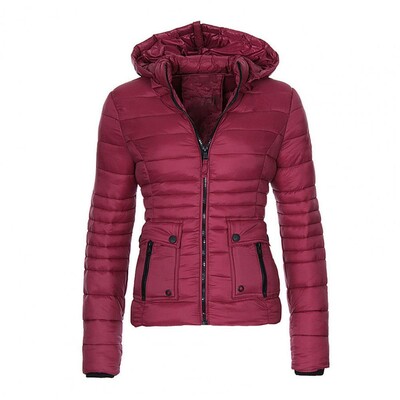 2023 Bavlnená podšívka Parka Dámska zimná bunda Dlhá teplá parka s kapucňou Jesenná zima Zahustený Slim Fit Outwear Krátky kabát