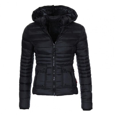 2023 Bavlnená podšívka Parka Dámska zimná bunda Dlhá teplá parka s kapucňou Jesenná zima Zahustený Slim Fit Outwear Krátky kabát