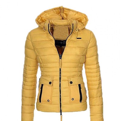 2023 Bavlnená podšívka Parka Dámska zimná bunda Dlhá teplá parka s kapucňou Jesenná zima Zahustený Slim Fit Outwear Krátky kabát