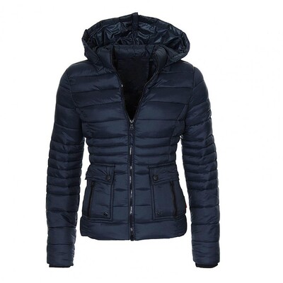 2023 Bavlnená podšívka Parka Dámska zimná bunda Dlhá teplá parka s kapucňou Jesenná zima Zahustený Slim Fit Outwear Krátky kabát