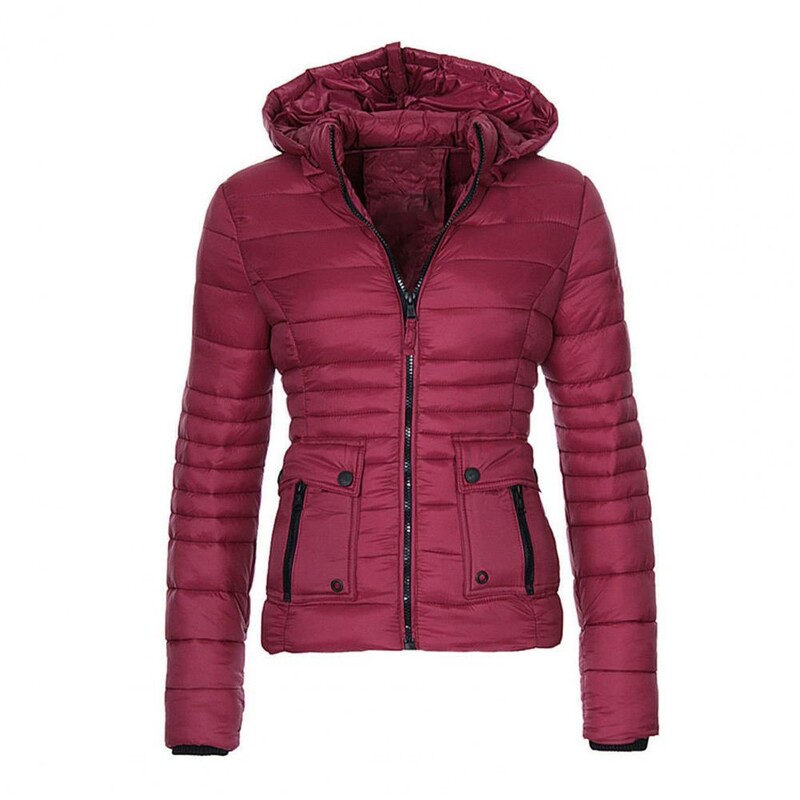 2023 Bavlnená podšívka Parka Dámska zimná bunda Dlhá teplá parka s kapucňou Jesenná zima Zahustený Slim Fit Outwear Krátky kabát