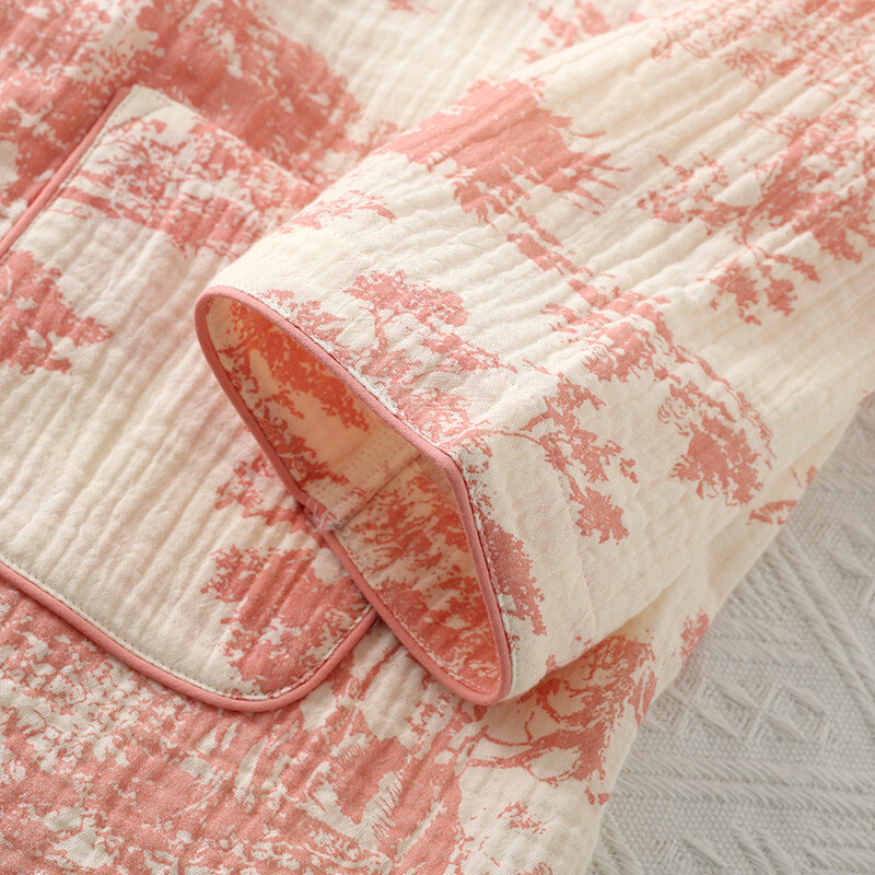 Zimné pyžamo pre ženy, bavlnené, národné, štyri ročné obdobia, gázové pyžamo s dlhým rukávom, nohavice, súpravy, japonské kimono, domáce služby