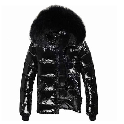 Jesenná bunda pre ženy 2024 Nová módna bunda Dámska lesklá nepremokavá zimná bunda s kapucňou Plus Size 6XL Páperové parky Zimné oblečenie