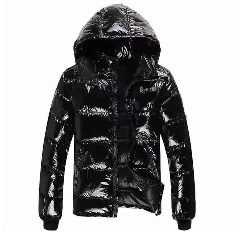 Jesenná bunda pre ženy 2024 Nová módna bunda Dámska lesklá nepremokavá zimná bunda s kapucňou Plus Size 6XL Páperové parky Zimné oblečenie