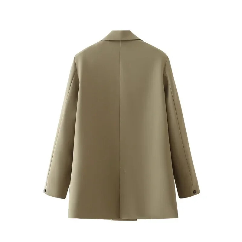 Női fekete bézs khaki kék zöld szürke női kabát divat irodai ruházat női blézer dzseki felsőruházat 2024