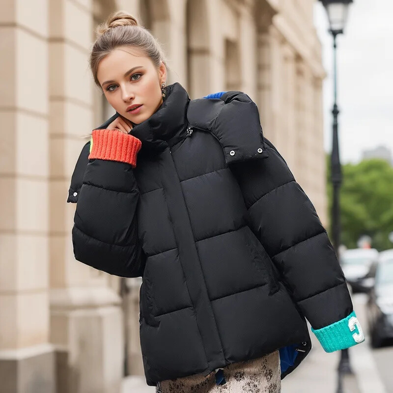 Jachetă căptușită din bumbac îngroșat pentru femei, iarnă 2024