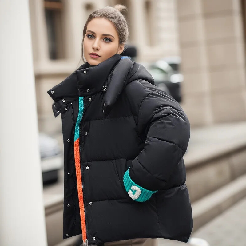 Jachetă căptușită din bumbac îngroșat pentru femei, iarnă 2024