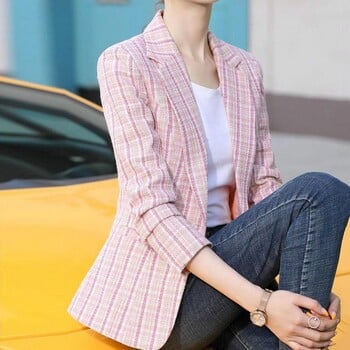 Γυναικείο ανοιξιάτικο παλτό Trendy Slim Fit Lady Spring Blazer Μονό κουμπί Lady Spring Blazer Casual Lady Spring Blazer για δουλειά