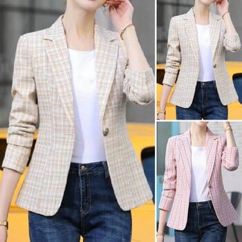 Γυναικείο ανοιξιάτικο παλτό Trendy Slim Fit Lady Spring Blazer Μονό κουμπί Lady Spring Blazer Casual Lady Spring Blazer για δουλειά