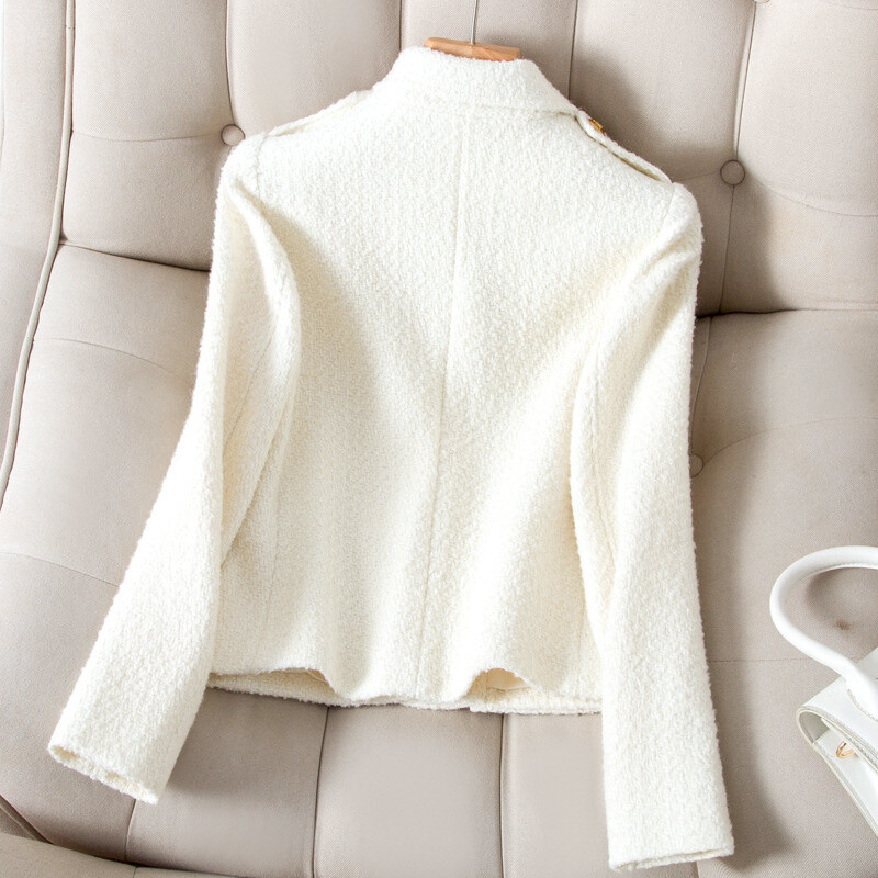 Blazer pentru femei, toamna 2024, nou temperament coreean, sacou din tweed pentru dama, ocazional, pentru birou, pentru femei, îmbrăcăminte exterioară, topuri