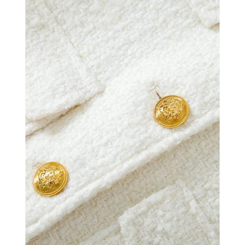 Blazer pentru femei, toamna 2024, nou temperament coreean, sacou din tweed pentru dama, ocazional, pentru birou, pentru femei, îmbrăcăminte exterioară, topuri