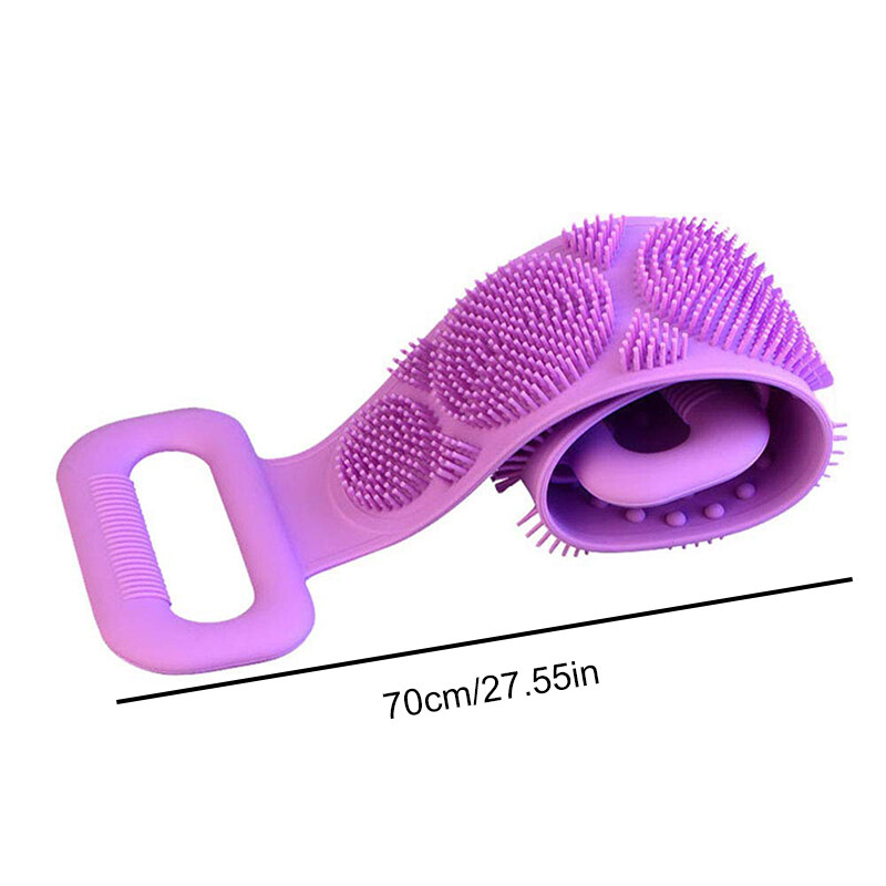 Jauna ķermeņa birste Silikona netīrumu skrubis dvielis Muguras birste Vannas istabas suka Vannas istabas piederumi Dušas birste Pīlinga dušas birste