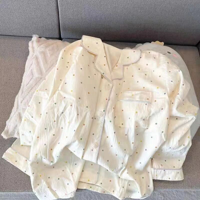 Iepuri imprimate Seturi de pijamale Kawaii drăguțe pentru femei Seturi de pijamale moi de toamnă Lenjerie de dormit Set pantaloni cu mânecă lungă Pijamale pentru femei Costum de acasă