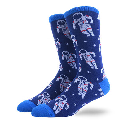 Férfi zokni Vicces nagy méretű Alien Ízletes ételek Nyomtatás Színes Snack Burger Pizza Boldog Harajuku Skate Cotton Sokken