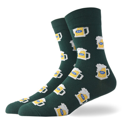 Férfi zokni Vicces nagy méretű Alien Ízletes ételek Nyomtatás Színes Snack Burger Pizza Boldog Harajuku Skate Cotton Sokken