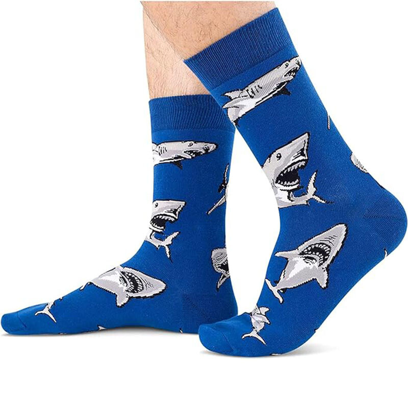 Férfi zokni Vicces nagy méretű Alien Ízletes ételek Nyomtatás Színes Snack Burger Pizza Boldog Harajuku Skate Cotton Sokken