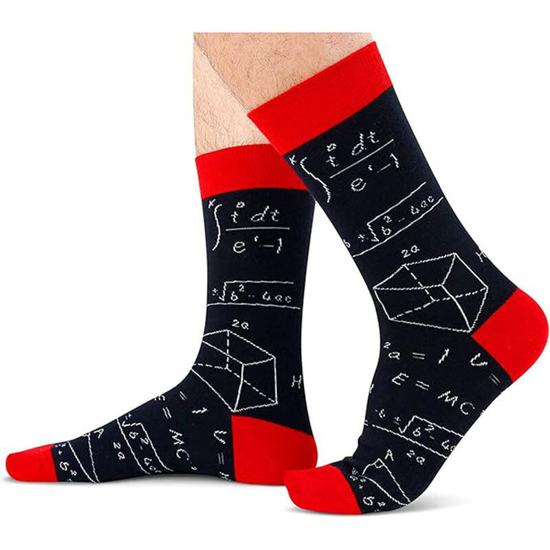 Férfi zokni Vicces nagy méretű Alien Ízletes ételek Nyomtatás Színes Snack Burger Pizza Boldog Harajuku Skate Cotton Sokken