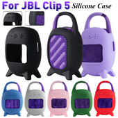 За JBL Clip 5 Bluetooth високоговорител Силиконов калъф Удароустойчив стойка против надраскване Преносима защитна стойка Капак за носене