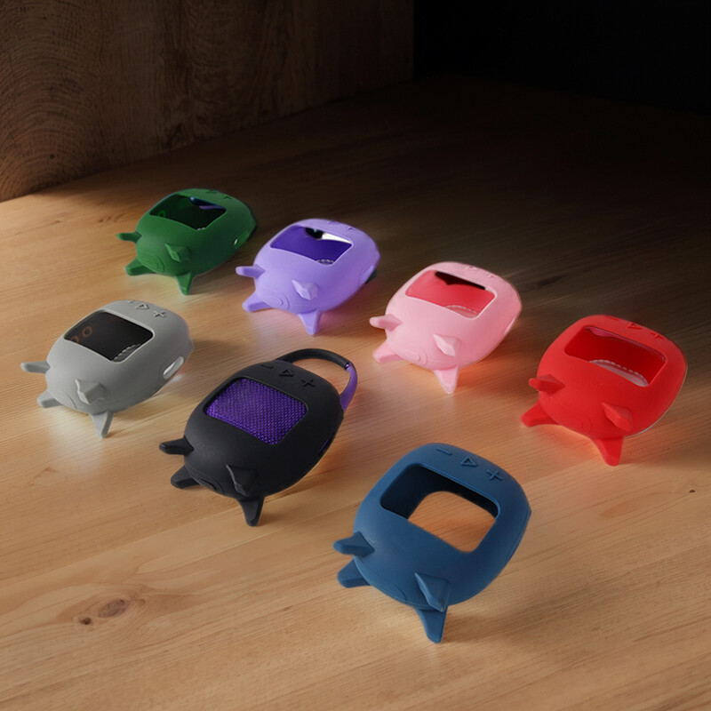 Pentru JBL Clip 5 Difuzor Bluetooth Carcasă din silicon rezistentă la șocuri Anti zgârieturi Suport în picioare Suport de protecție portabil Husă de transport