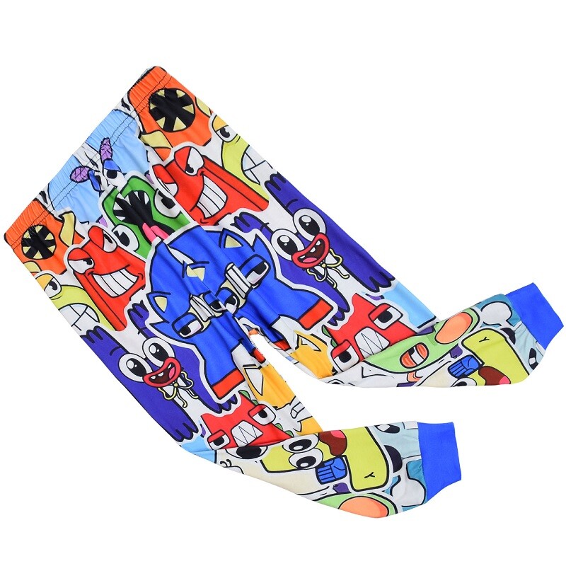 Alphabet Lore 110-150 Pidžaamad lastele Koduriided Magamisriided Poiste Pidžaamakomplektid Teismeliste Tüdrukute Pidžaama Kostüüm T-särk Püksid